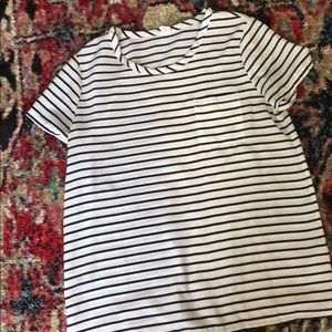Blouse - striped, tee shirt style